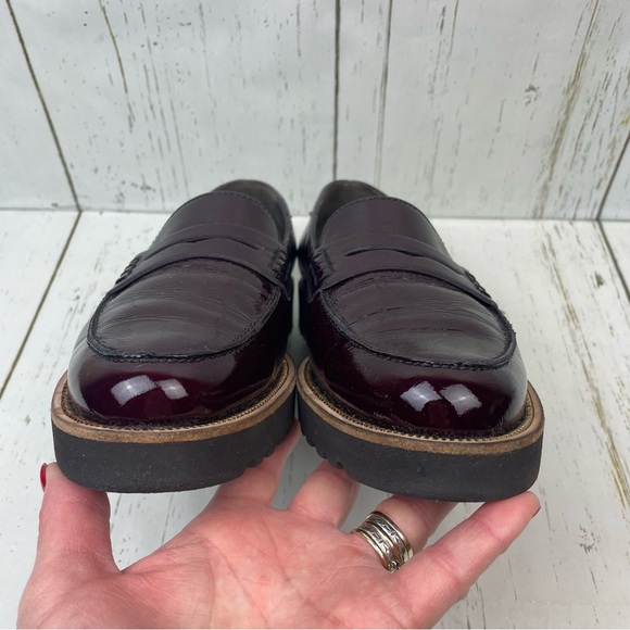 Paul Green Carmel Crinkle Leather Loafers - Picture 6 of 16